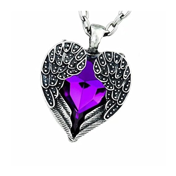 Jahyshow-Gothic-Purple-Stone-Heart-Necklace-Fallen-Angel-Wings-Pendant