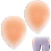 Bremorou 2pcs Hip Dip Shapewear Silicone Butt Hip Dip Pads Butt Pads Reusable Hips Enhancer Shapewear Seamless Self-Adhesive Hips Enhancer Pad for Women Valentine's Day Decor Beige