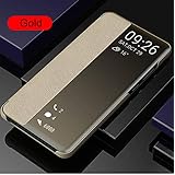 為にSamsung Galaxy S9 Plus ミラー 手帳型 ケース, SevenPanda 軽量 薄型 メッキ 鏡面 化粧鏡 クリア 携帯画面可視 ハイブリッド為にSamsung S9 Plus PU レザー フォリオ フリップ ケース + PC バック カバー おしゃれ ロゴ見え キックスタンド 機能 付き アンチスクラッチ ミラー 手帳型 人気 かわいい PUレザー 携帯ケース、おしゃれ キラキラ 二層構造 スタンド フリップ カード収納 衝撃吸収 磁気防止カード 鏡メッキフリップ 財布型カバーケース - ゴールド