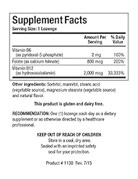 Biotics investigación B12 – 2000 – -60 Pastillas, 60, 1, 100