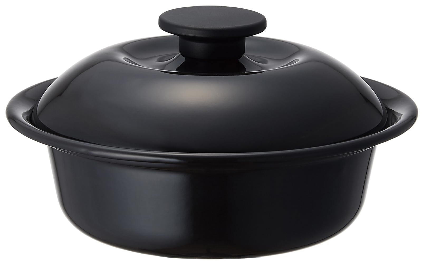 野田琺瑯(Nodahoro) 耐熱鍋 ホーロー ガス火/IH対応 小 一人鍋 ラーメン うどん 日本製 個々鍋 ココナベ 渋黒 KO-19BK商品画像