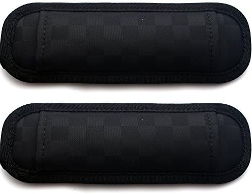 EXPad Straight Design Memory Foam Soft Shoulder Pad, Checkered Black (2 PCS)