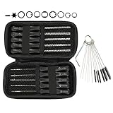 HIPA (Pack Of 10) Carburetor Adjustment Tool + Carrying Case + Cleaning Bursh For Common 2 Cycle Small Engine ECHO STIHL Poulan Husqvarna MTD Ryobi Homelite Trimmer Weed Eater Chainsaw