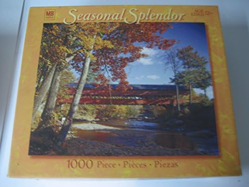 seasonal splender Coverd Bridge 1000 Piece Puzzle