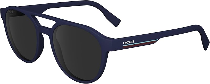 LACOSTE L6008S 424 MATE BLUE 53/19/145 Óculos de sol masculinos