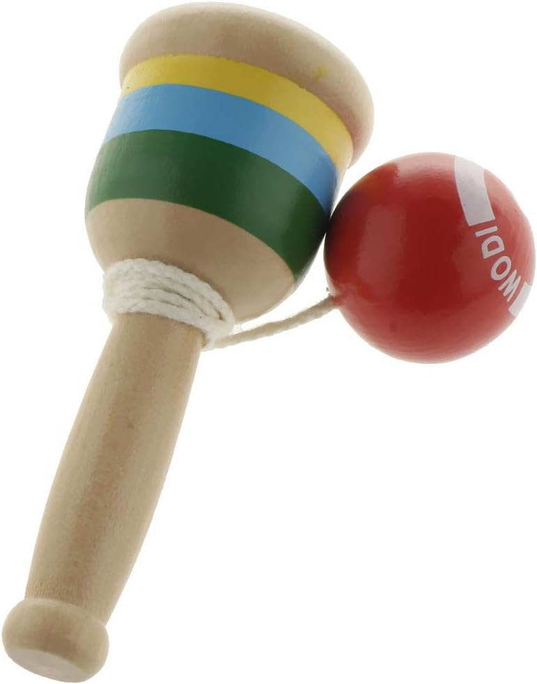 non-brand Juguete de Kendama Copa y Pelota de Madera Juego ...