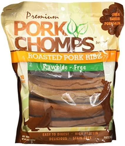 Scott Pet 10 Count Pork Chomps Ribs Bag (1 Pouch) by Scott Pet