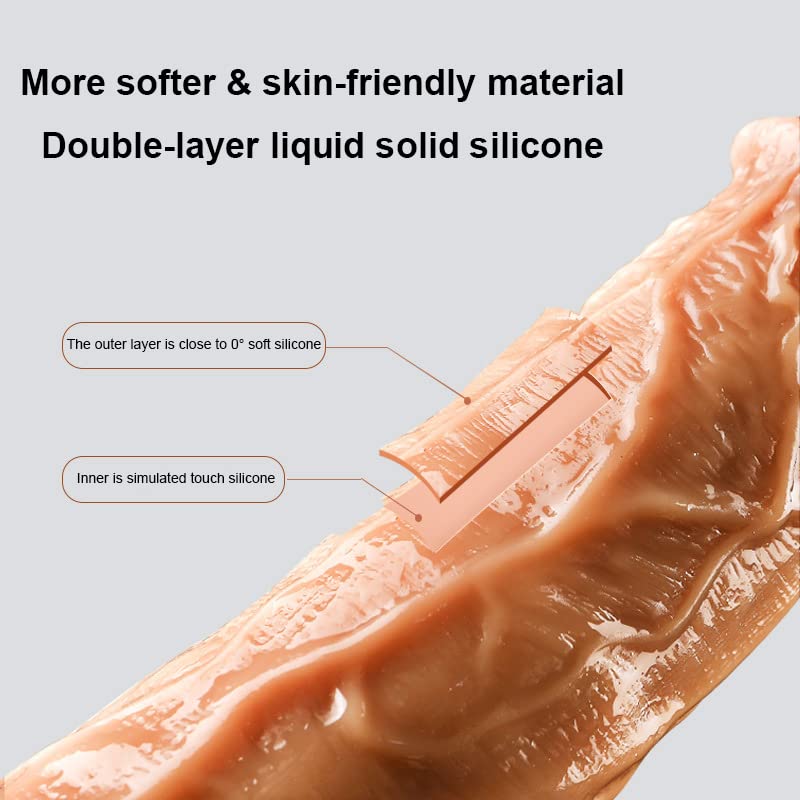 Thrusting Dildo Vibrator with Vibrating and Heating Realistic Vibrating Dildo with Big Size 8.7 inch for Women Sex Toy Silicone Clit Stimulator Clitoris Vagina Stimulation