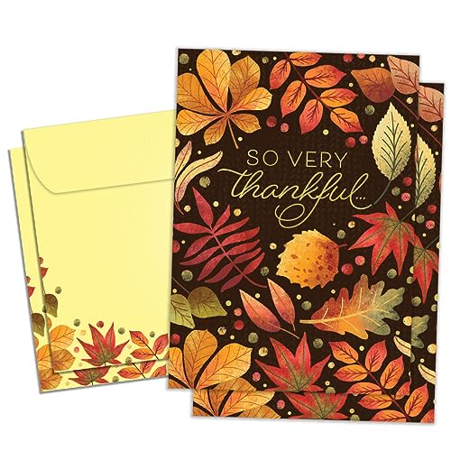 Tree-Free Greetings - Fall & Thanksgiving Greeting Card - Artful Designs - 2 Ca…