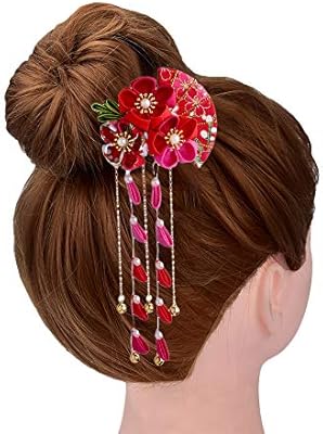 Finger Love Womens Girls Japanese Hair Pin Decor Kanzashi Hair