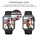 Xawy Apple Watch Screen Protector 38mm [6-Pack], (Series 3/2/1 Compatible) ILLUMI Full Coverage Screen Protector for Apple Watch HD Anti-Bubble Film Military-Grade Self-Healing UV-Resistant