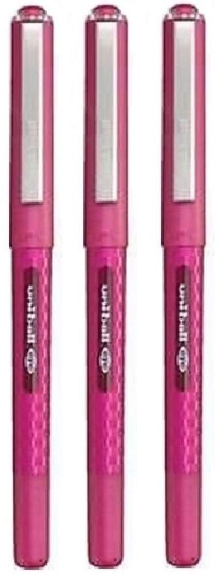 Uni Ball Eye Designer Red Wine Rollerball Pen Fine 0.7mm Nib Tip 0.5mm Line Width Designer Series Quick Drying Pigment Ink UB-157D (Pack Of 3)