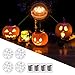 Hitopin Submersible LED Lights, 4PCS Waterproof Underwater Remote Controlled Battery Operated Wireless, Multicolor Submersible Led Lights for Christmas, Pond, Party, Wedding, Vase Base Decorations