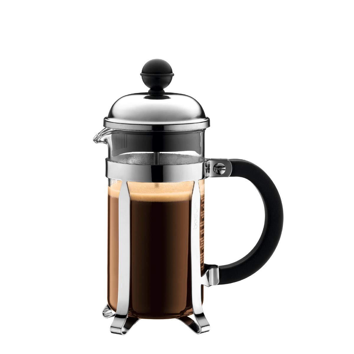 Bodum Chambord Cafetière À Piston, 3 Tasses, 0.35 L, Acier Inox