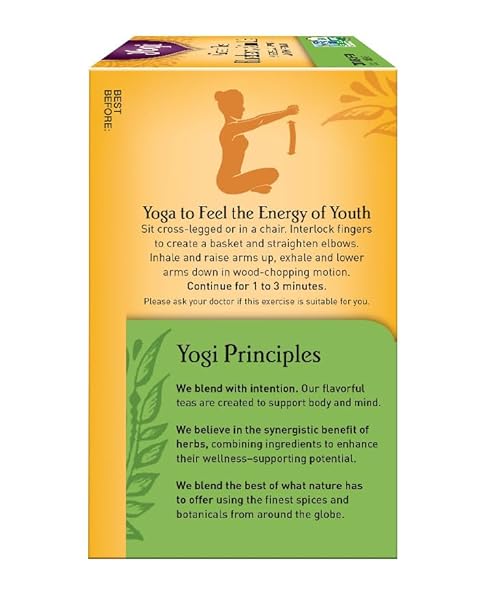YOGI GREEN TEA, BLUEBERRY SLIM LIFE, 16 TEA BAGS