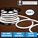 Shine Decor 15x25mm LED Neon Lights, 110V Dimmable Flexible Waterproof Rope Lights, 2835 120LEDs/M, for Indoor Outdoor Commercial Lighting Decoration, Accessories Included, 50ft 6500K Cool White