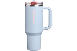 STANLEY Quencher ProTour Flipstraw Tumbler, 40 oz, Blue Dream | Built-In Straw & Handle | Cupholder Compatible for Travel | Leakproof Insulated Stainless Steel Cup | BPA-Free