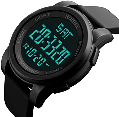 Men's Digital Sports Watch LED Military Waterproof Watches Outdoor Electronic Army Alarm Stopwatch Military Luxury Sport Date Watches