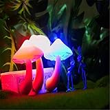 TraveT New Fashion Mushroom Wall Socket LED Night Light Lamp Best For Kids Sleep