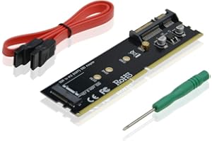 A ADWITS SATA III 6Gb/S to M.2 (NGFF) B-Key 2230/2242/2260/2280 SATA-based SSD Adapter, Universal DDR2/3/4 Memory Slot Fasten