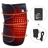 Heated Knee Brace Wrap Support/Therapeutic Electric Heating Pad W/Rechargable 7.4V 2600Mah Battery for Joint Pain, Arthritis Meniscus Pain Relief (3 Temperature Setting) by Arris (1PCS) Heated Knee Brace Wrap Support/Therapeutic Electric Heating Pad W/Rechargable 7.4V 2600Mah Battery for Joint Pain, Arthritis Meniscus Pain Relief (3 Temperature Setting) by Arris (1PCS)