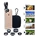 Cell Phone Camera Lens Kit - 5 in 1 Camera Lens Kit for iPhone 6/ 6s Plus/ SE/ 7/ Samsung Galaxy S7/S7 Edge/S6 Edge and Other Android Smart Phone