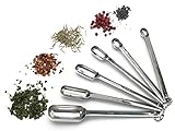 RSVP International Measuring Spoons for Spices, 6 Pieces