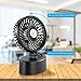 COMLIFE Oscillating Desk Fan, Rechargeable Battery Operated Fan Mini Personal Cooling Fan Powered USB 4400mAh Battery, 60 Degree Oscillation, Stepless Speed Regulation
