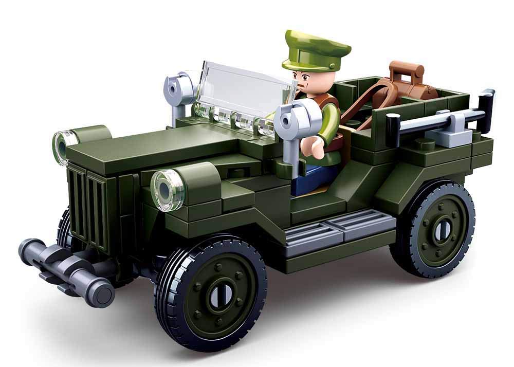 Sluban WWII - GAZ-67 LIGHT TRUCK 112PCS