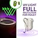 16-Color Motion Activated Toilet Light Night Toilit Light LED Light Changing Tolet Bowl Nightlight for Bathroom Perfect Decorating illumibowl Water Toilite Light