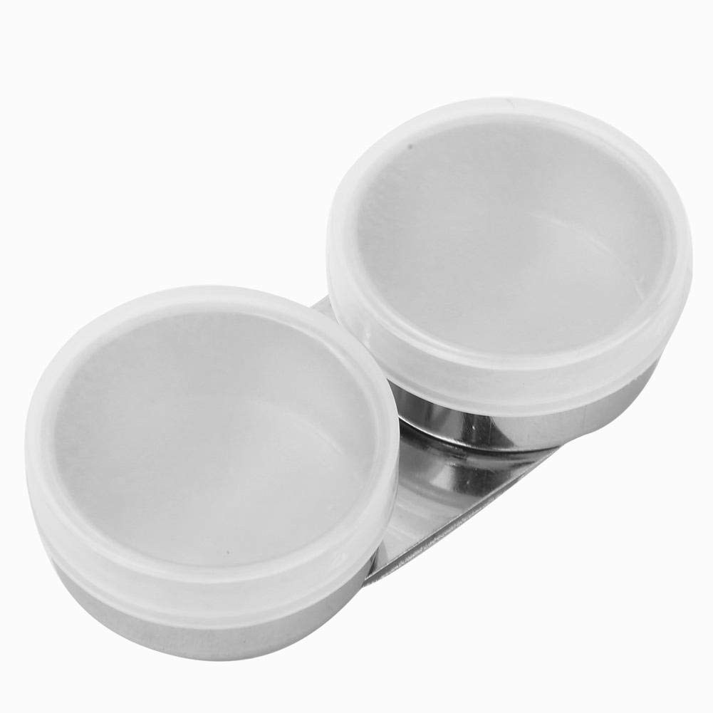 Stainless Steel Oil Painting Palette Cup, Double Cup with Lid Clip for Watercolor Acrylic Oil Paints Artists Students