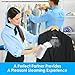 Homitt Steamer for Clothes, Travel Steamer, 7-1 Clothes Steamer, Fast Heat-up Powerful Garment Clothes Steamer, Safe Use for Travel/Home/Kitchen[White]
