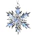 XIANGBAN Ice Smurfs Crystal Snowflake Ornaments Home Decor Winter Decoration (2019-Multicolor)