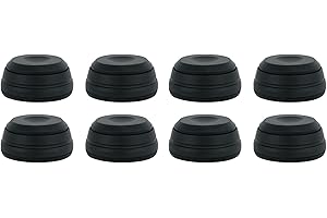 Rockville ISOPAD Aluminum/Silicone Isolation Pad Feet, Vibration Absorbing, Anti-Slip, for Studio Monitors and Speakers, 8-Piece