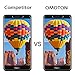 OMOTON Tempered Glass Screen Protector Compatible Huawei Honor 6X 5.5 Inch, 2 Pack
