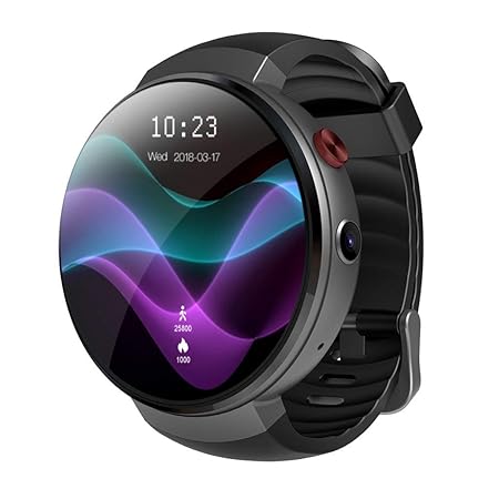 Fuibo Smartwatch, 2018 Man Watch 4G WiFi GPS-Herzfrequenz Round Touch Screen Smartwatch mit SIM-Karte Kamera für IOS und Andr