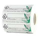 Dragon Chewer California Medical Universal Symbol Labels - State Compliant Leaf Medical Stickers 3