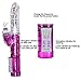 Tracy's Dog G-Spot Rabbit Dildo Vibrator, Rechargeable Clitoris Vagina Stimulator Massager Thrusting and Rotating Adult Sex Toys for Women Lesbian Couples (Purple)