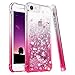 Ruky for iPhone 6 6S 7 8 Case, iPhone SE 2020 Case, Glitter Gradient Quicksand Series Bling Liquid Floating TPU Bumper Cushion Protective Women Phone Case for iPhone SE 2022 4.7