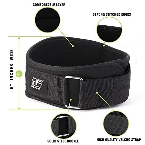 RitFit Weight Lifting Belt - Great for Squats, Lunges, Deadlift, Thrusters - Men and Women - 6 Inch Black/Camouflage - Image 4