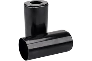 YDLMT 1 Pair Black Motorcycle Fork Upper Sliders Covers Set Cow Bells Fit for Harley Softail Touring Road King Electra Tri Tour Street Glide Ultra Classic 1984-2013