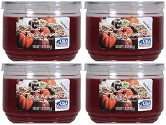 Mainstays 11.5oz Scented Candle, Apple Pumpkin 4-Pack