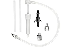 ESWW Oil Pump for Lower Unit Gear, Transmission & Differential, Fluid Transfer Pump with 3/8 8mm 10mm Metal Swivel 3rd Hand A