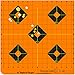 Caldwell Orange Peel Sight In Targets with Flake Off Material, Strong Adhesive and Multiple Sizes for Outdoor, Range, Shooting and Hunting, 16-Inch