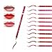 LuckyFine Lipliner Pencil Set with Pencil Sharpener (12-Pieces)