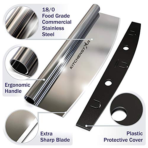 4 Pizza+Cutter+Kitchenstar+Stainless+Slicer