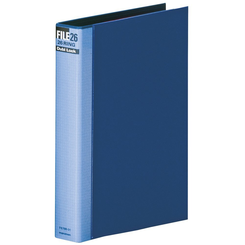 マルマン ルーズリーフ バインダー B5 ダブロック 26穴 ブルー F679R-02商品画像