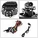 For Chevy Silverado Pair of Bumper Driving Fog Lights + Wiring Kit + Switch (Smoked Lens)