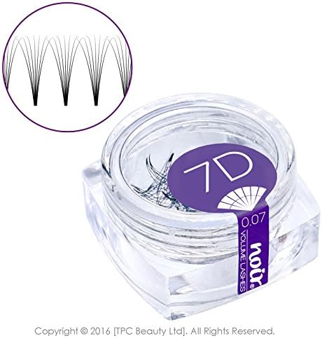 Noir Volume Lashes Pre Made Fan Eyelash Extensions Loose 7D C curl 0.07 10mm Short Stem Russian Lashes