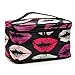 Julyshop Handle Multi-color Kiss Large Cosmetic Bag Travel Makeup Organizer Case Holder